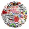 Wrapables Waterproof Vinyl Stickers for Water Bottles, Laptop, Phones, Skateboards, Decals for Teens, 110pcs Teachers Rule